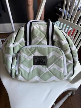 Equine Couture Quilted Chevron Patterned Duffle Bag